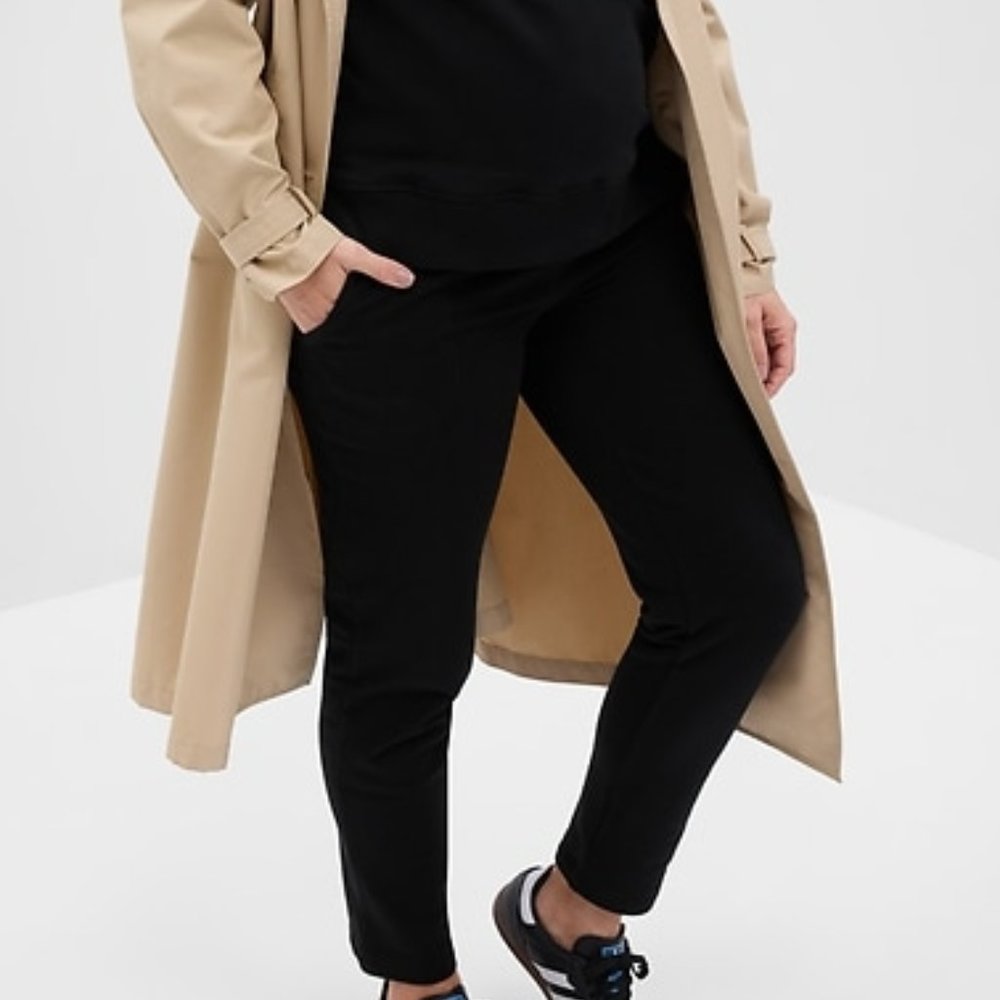 GAP Maternity Fleece Terry Under Belly Joggers Women's S